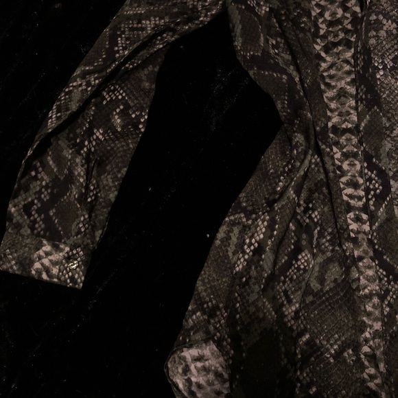 satin shirt dress - Picture 3 of 4